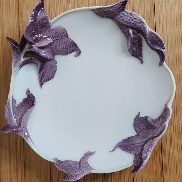 👉*VERY RARE VINTAGE* FRANZ PORCELAIN BASIL TEA CUP & SAUCER SET ~EXCELLENT COND - Picture 11 of 13